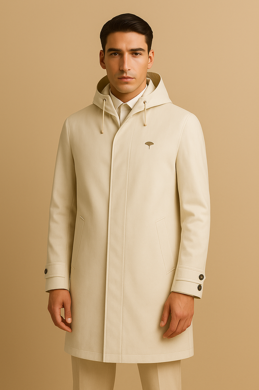 Manteau Biloba – Élégance Structurée :