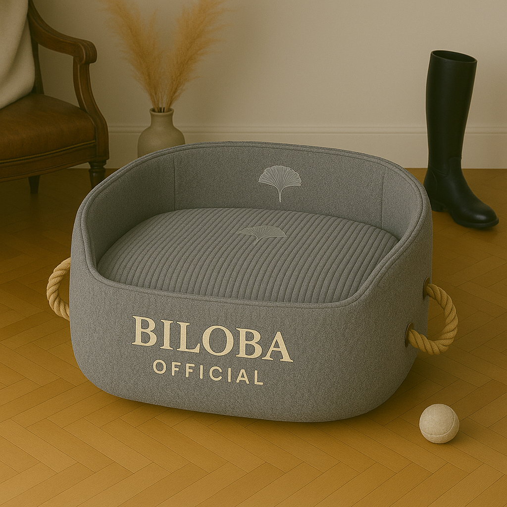 Panier pour chien BILOBA OFFICIEL – Confort, style et élégance canine
