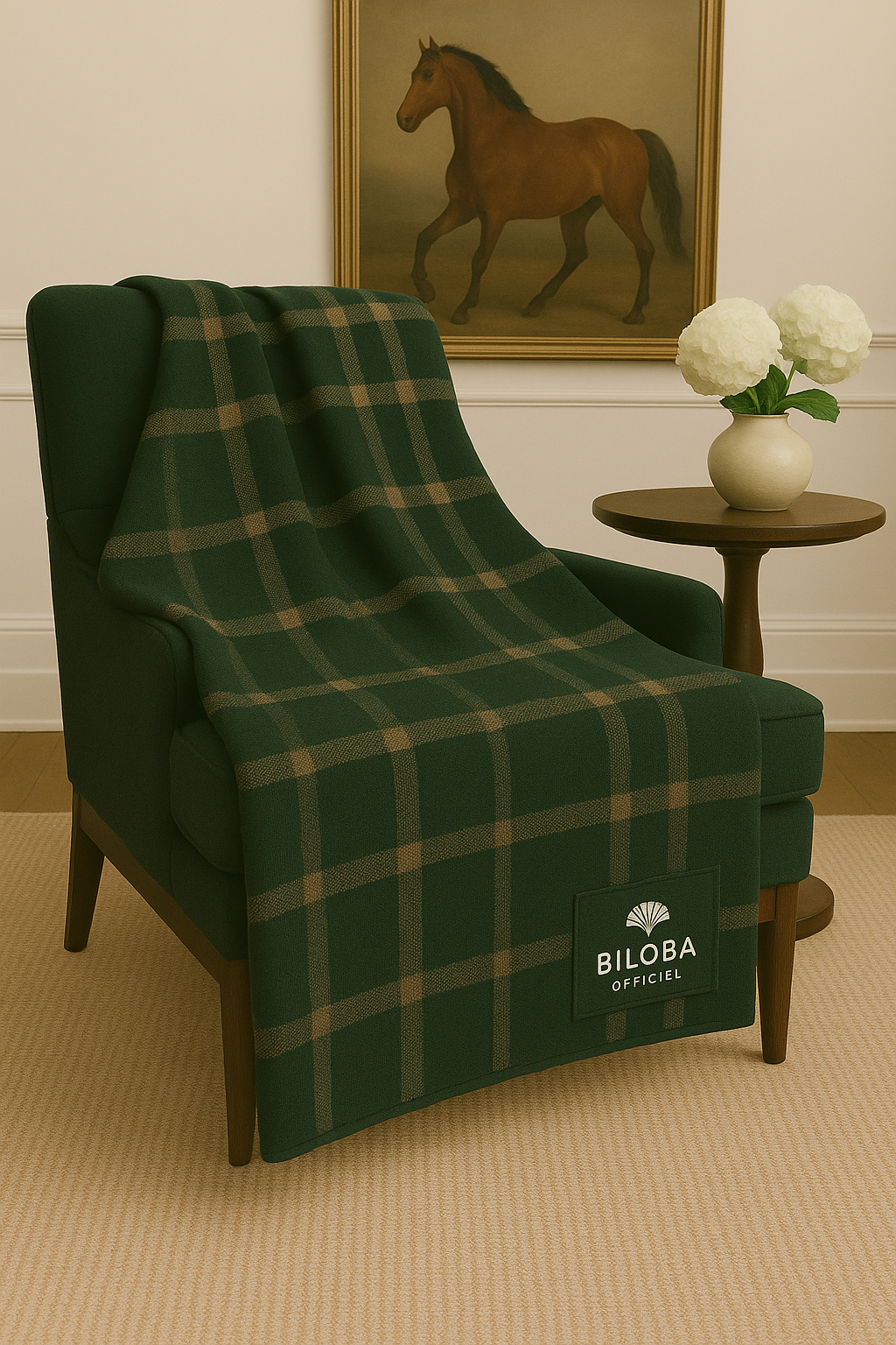 Plaid en Laine Douce – BILOBA OFFICIEL