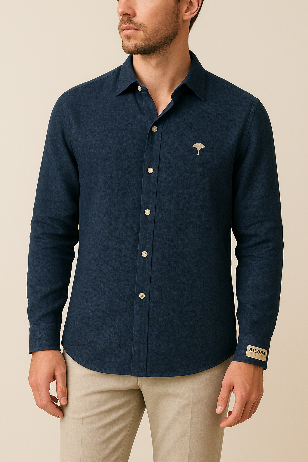 Chemise BILOBA – Élégance Naturelle
