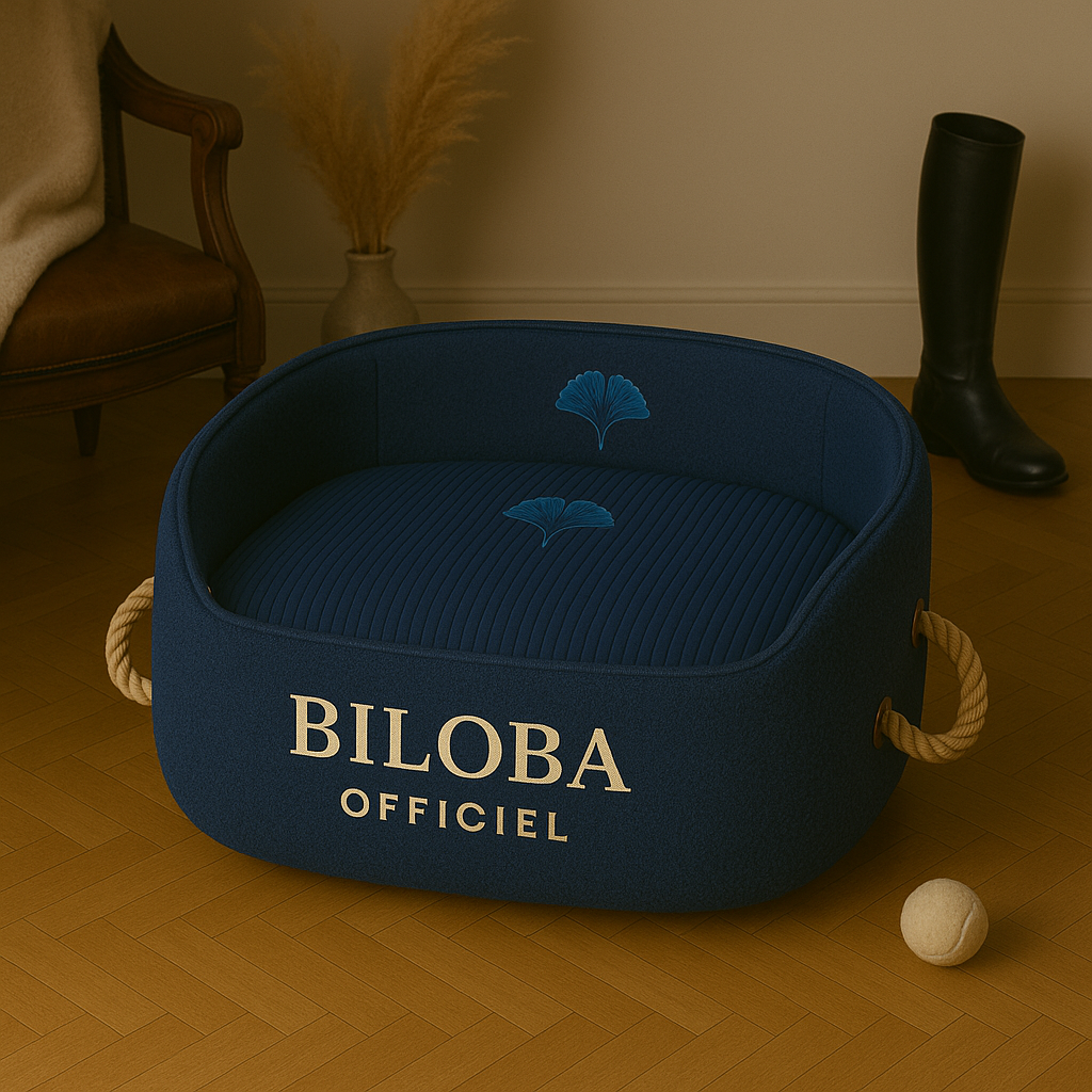 Panier pour chien BILOBA OFFICIEL – Confort, style et élégance canine