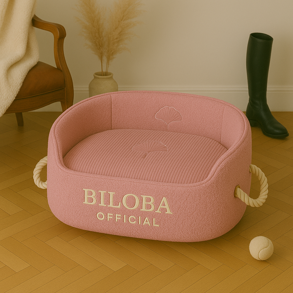 Panier pour chien BILOBA OFFICIEL – Confort, style et élégance canine