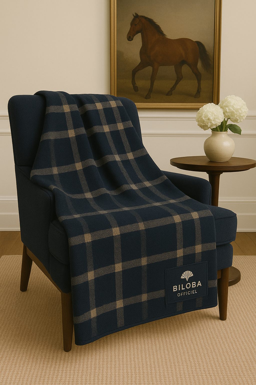 Plaid en Laine Douce – BILOBA OFFICIEL