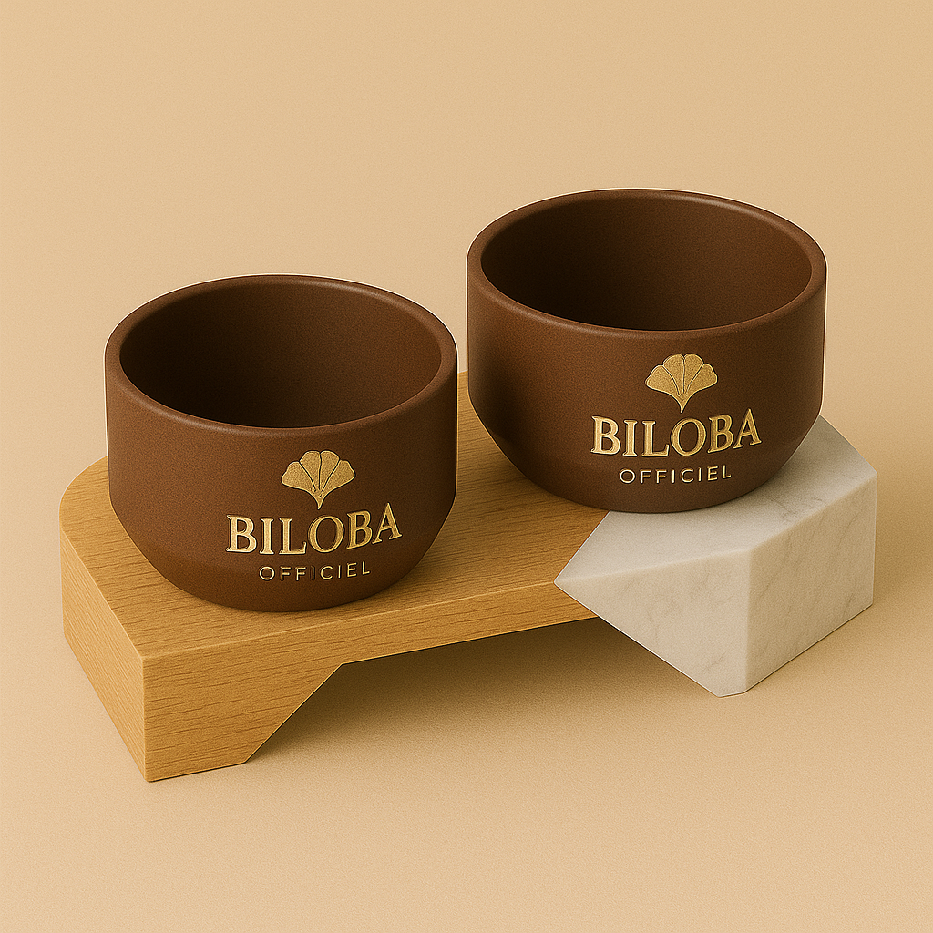 Duo de gamelles pour chien BILOBA OFFICIEL
