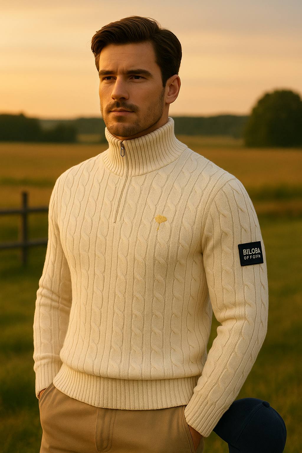 Pull col roulé zippé – BILOBA OFFICIEL