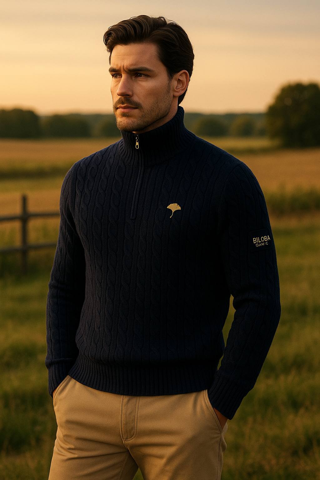 Pull col roulé zippé – BILOBA OFFICIEL